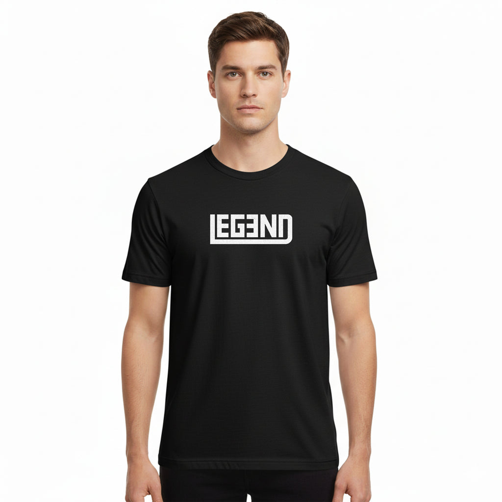 Black T-Shirt – Front “LEGEND” & Back Sidhu Moose Wala Design Printed