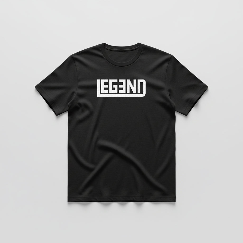 Black T-Shirt – Front “LEGEND” & Back Sidhu Moose Wala Design Printed