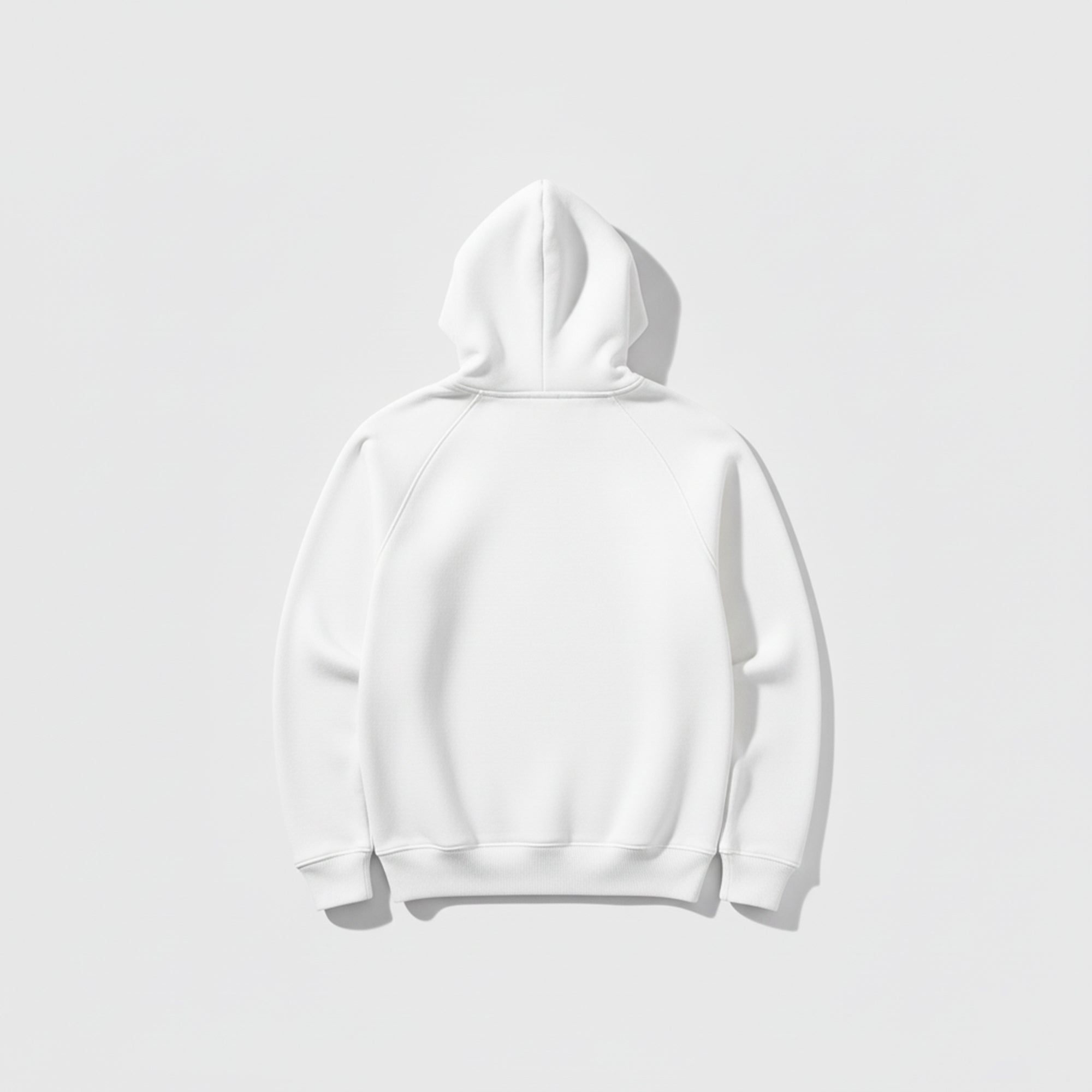 White Hoodie – Front Realistic Printed Design